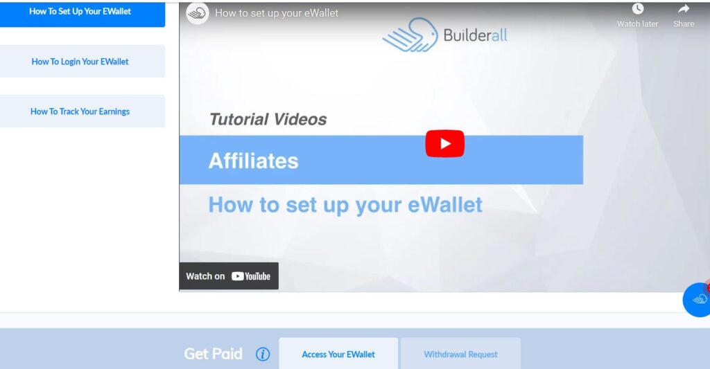 Builderall Payout options